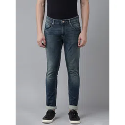 SPYKAR Men Slim Fit Low-Rise Heavy Fade Stretchable Jeans-picture-26