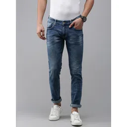 SPYKAR Men Slim Fit Low-Rise Heavy Fade Stretchable Jeans-picture-33