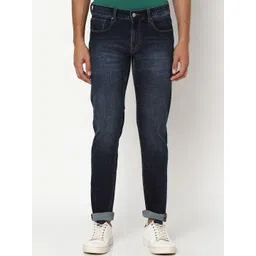 SPYKAR Men Slim Fit Low-Rise Heavy Fade Stretchable Jeans-picture-36