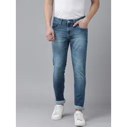 SPYKAR Men Slim Fit Low-Rise Heavy Fade Stretchable Jeans-picture-27