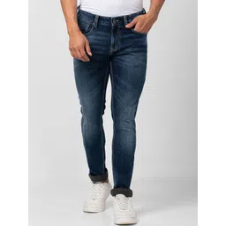 SPYKAR Men Slim Fit Low-Rise Heavy Fade Stretchable Jeans-picture-31