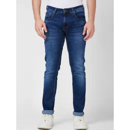 SPYKAR Men Slim Fit Low-Rise Light Fade Cotton Jeans-picture-26