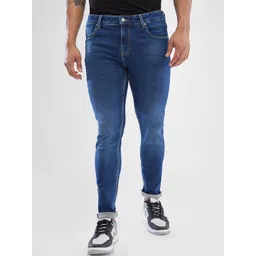 SPYKAR Men Slim Fit Low-Rise Light Fade Cotton Stretchable Jeans-picture-37