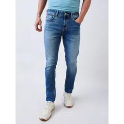 SPYKAR Men Slim Fit Mid-Rise Light Fade Jeans-picture-32
