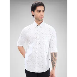 SPYKAR Men Slim Fit Opaque Printed Casual Shirt-picture-38