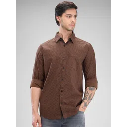SPYKAR Men Slim Fit Opaque Printed Casual Shirt-picture-29