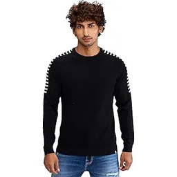 spykar Men Solid Orange Regular Fit Full Sleeves Sweater-picture-18