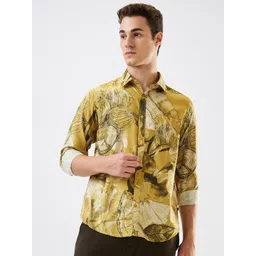 SPYKAR Men Spread Collar Floral Printed Casual Shirt-picture-16