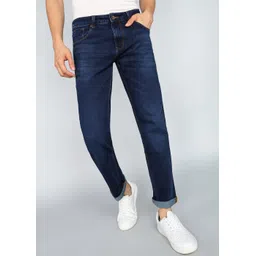 spykar Men Straight Fit Mid Rise Blue Jeans-picture-12