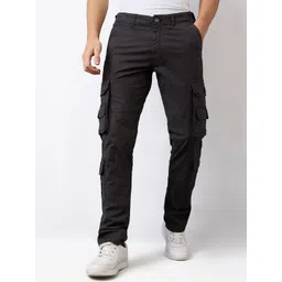 SPYKAR Men Straight Fit Mid Rise Cargos-picture-14
