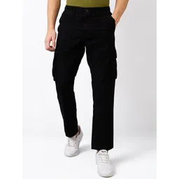 SPYKAR Men Straight Fit Mid-Rise Cotton Cargos Trouser-picture-15