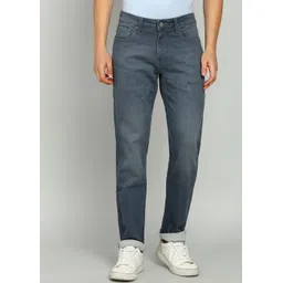 spykar Men Straight Fit Mid Rise Grey Jeans-picture-24