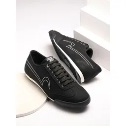 SPYKAR Men Textured Comfort Insole Contrast Sole Lace-Ups Sneakers-picture-13