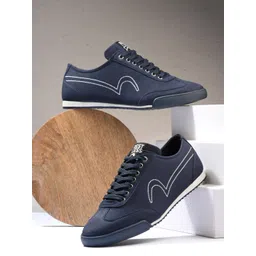 SPYKAR Men Textured Comfort Insole Contrast Sole Lace-Ups Sneakers-picture-17