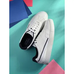 SPYKAR Men Textured Comfort Insole Contrast Sole Lace-Ups Sneakers-picture-15