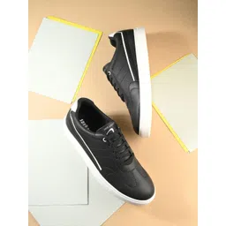 SPYKAR Men Textured Comfort Insole Contrast Sole Lace-Ups Sneakers-picture-18