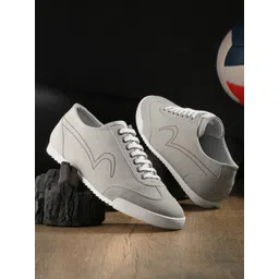 SPYKAR Men Textured Comfort Insole Contrast Sole Lace-Ups Sneakers-picture-12