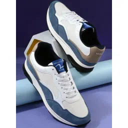 Spykar Men's ARCHER White & Blue Casual Sneakers-picture-26