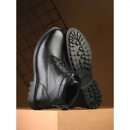 Spykar Men's Black Derby Boots-picture-11