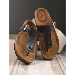 Spykar Men's Brown Thong Sandals image 1
