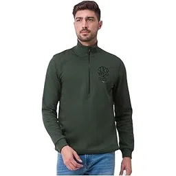 spykar Men's Cotton Round Neck Sweatshirt (MSS02BBLW158)-picture-30