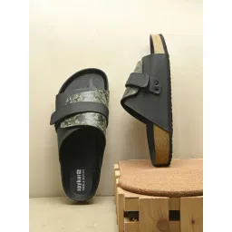 Spykar Men's Dover Olive Camo & Black Casual Sandals-picture-34