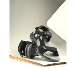 Spykar Men's HUDSON Black Floater Sandals-picture-41