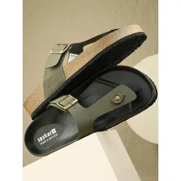 Spykar Men's LYON Olive T-Strap Sandals-picture-17