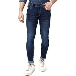 spykar Men's Mid Rise Super Skinny Jeans-picture-45