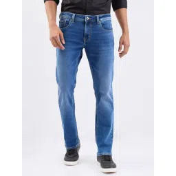 Spykar Mid Blue Cotton Regular Fit Jeans-picture-19