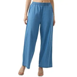 Spykar Mid Blue Solid Regular Fit High Rise Jeans-picture-43