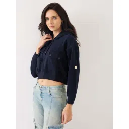 Spykar Navy Regular Fit Hoodie-picture-31