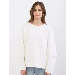 Spykar Off White Relaxed Fit Sweatshirt-picture-21
