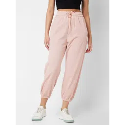 Spykar Pink Regular Fit High Rise Joggers-picture-45