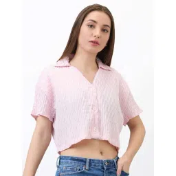 SPYKAR Pink Textured Shirt-picture-40