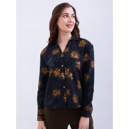 Spykar Rayflower Yellow Blended Regular Fit Solid Shirt-picture-34