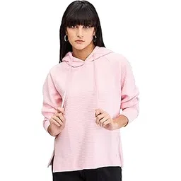 spykar Red Full Sleeves Regular Fit Solid Sweat Shirts for Women-picture-15