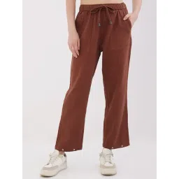 Spykar Sepia Brown Regular Fit Trousers-picture-24