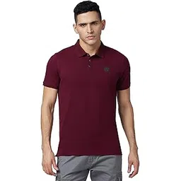 spykar Slim Fit White Polo T-Shirt for Men-picture-52