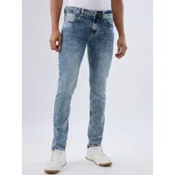 Spykar Stone Grey Cotton Slim Fit Jeans-picture-30