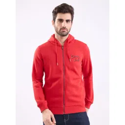 Spykar True Red Cotton Poly Regular Fit Sweatshirt-picture-44
