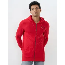 Spykar True Red Solid Regular Fit Sweatshirts-picture-32