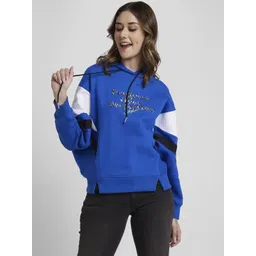 SPYKAR Typography Printed Hooded Pullover Sweatshirt-picture-16