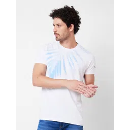 SPYKAR Typography Printed Round Neck Half Sleeves Slim Fit Cotton T-shirt-picture-23