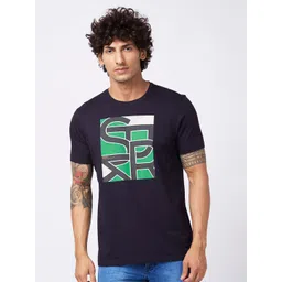 SPYKAR Typography Printed Slim Fit T-shirt-picture-36