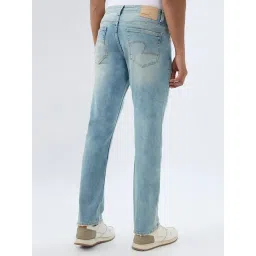 Spykar Vintage Blue Cotton Regular Fit Jeans image 2