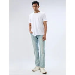 Spykar Vintage Blue Cotton Regular Fit Jeans image 5