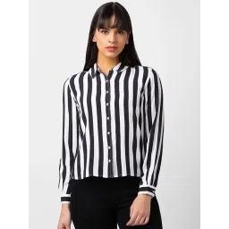 Spykar White & Black Striped Shirt-picture-39
