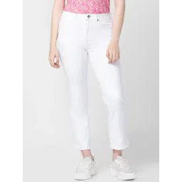 Spykar White Cotton Mid Rise Jeans-picture-33