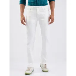 Spykar White Cotton Slim Fit Jeans-picture-17